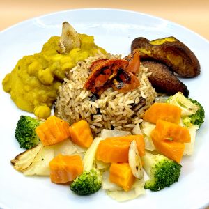 Delicious Caribbean dish with rice and vegetables Baytown TX