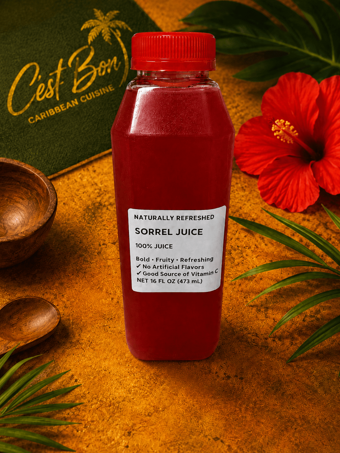 Sorrel Juice 16oz Saboncuisine Sorrel Juice 16oz